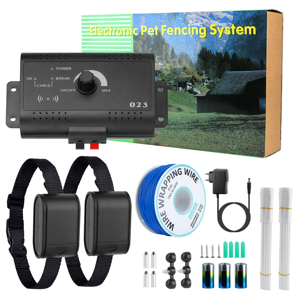 Wireless Dog Fence System with Waterproof Shock Collar E437