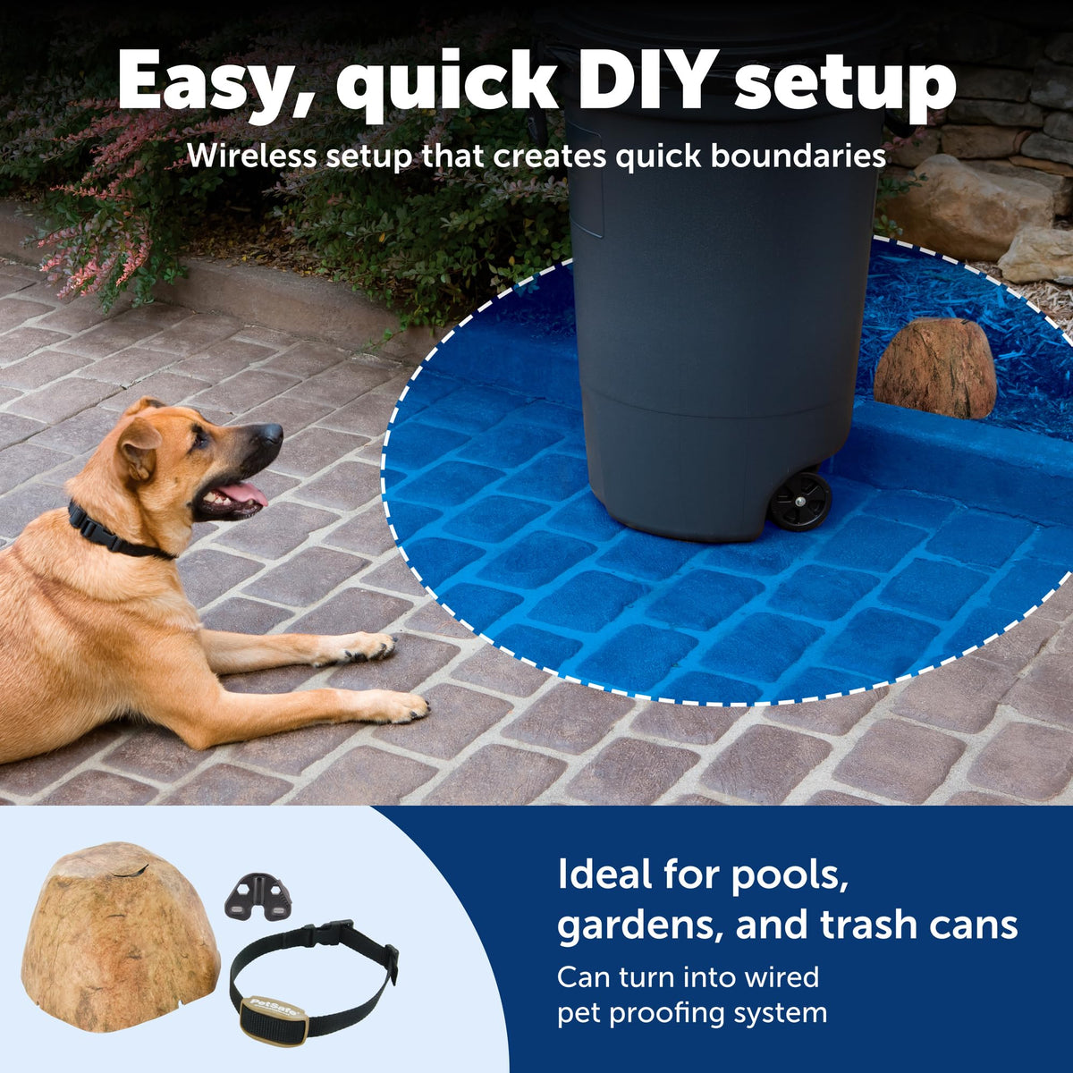 Wireless Outdoor Pet Barrier with Receiver Collar T855
