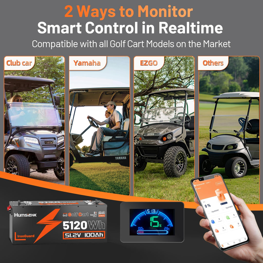 48V 100Ah LiFePO4 Golf Cart Battery T409