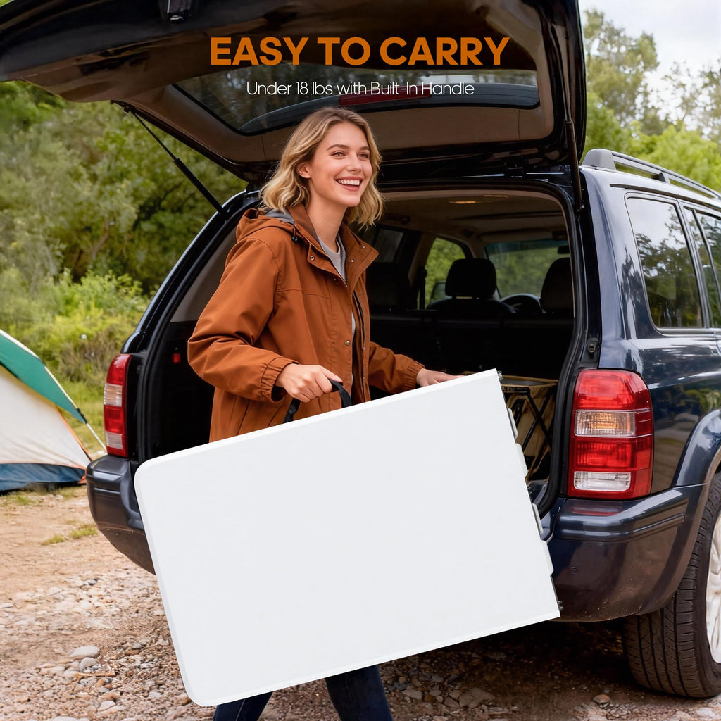 6ft Heavy Duty Folding Table White P71277