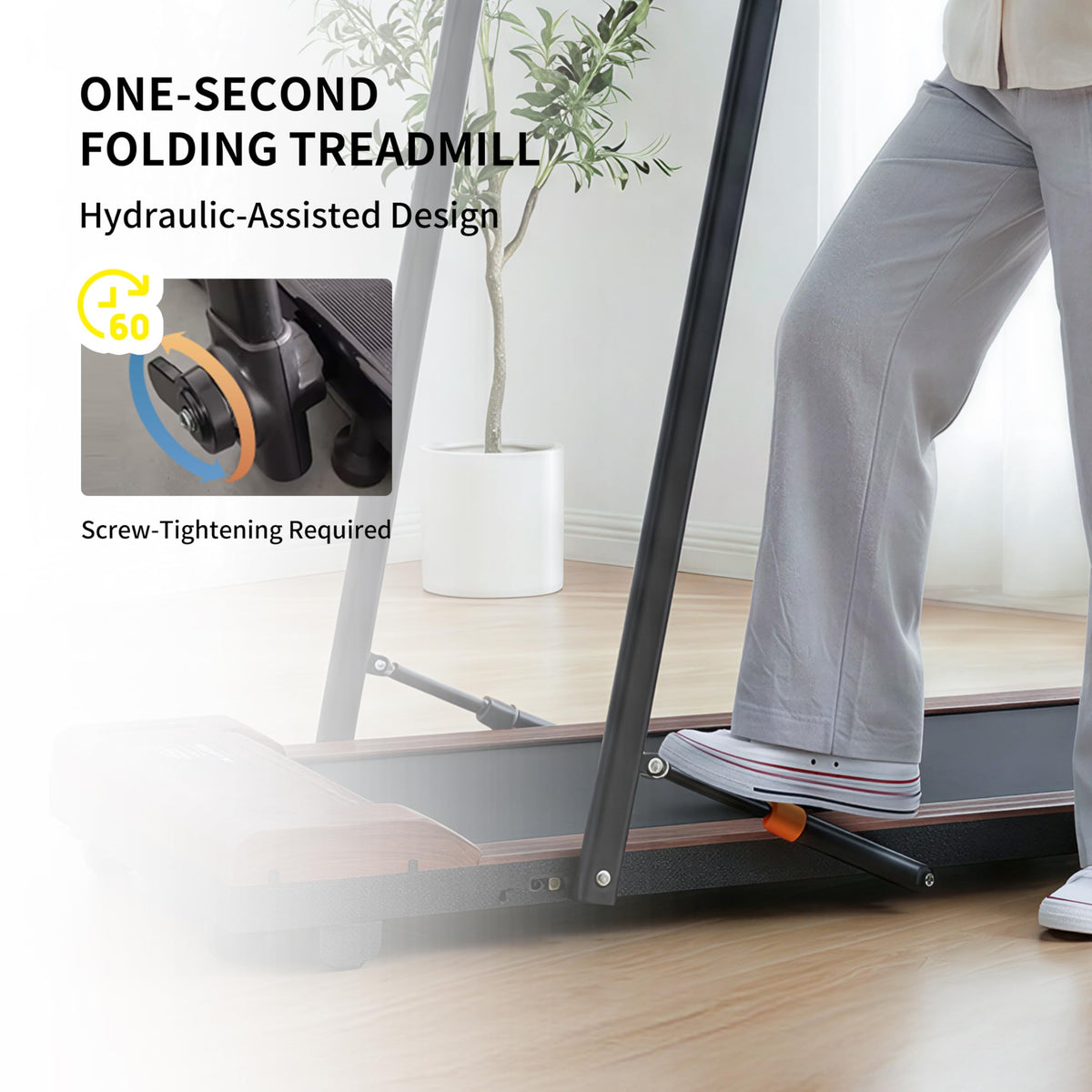 2 in 1 Under Desk Treadmill 2.5HP Portable Treadmill L5722