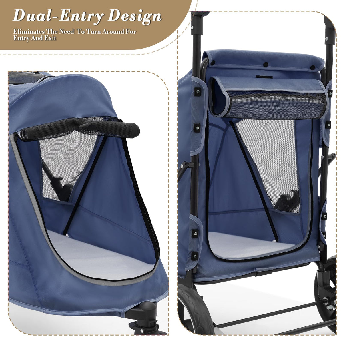 Blue Pet Stroller I101435