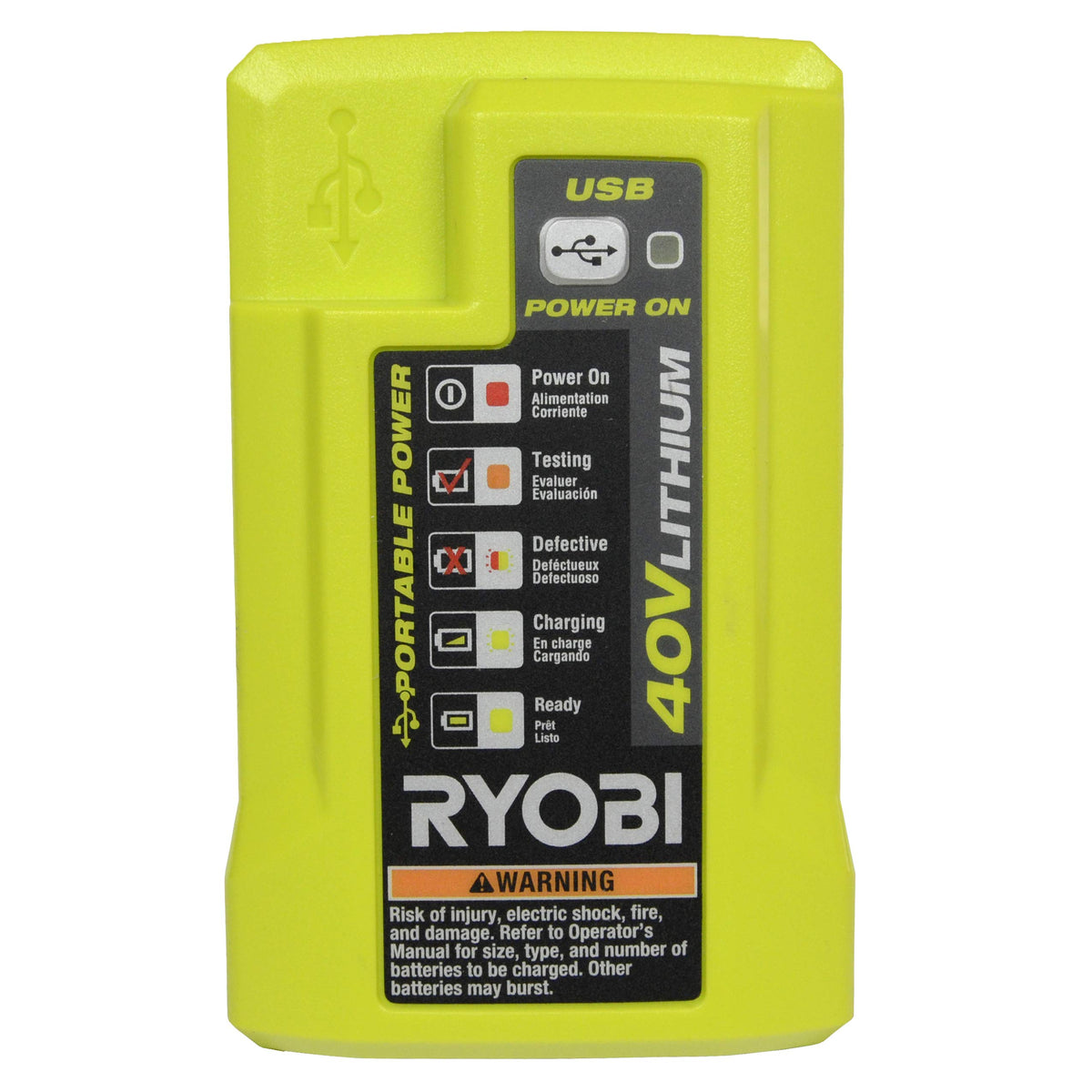 40 Volt Battery Charger and 4.0 Ah Lithium-ion Battery I44466