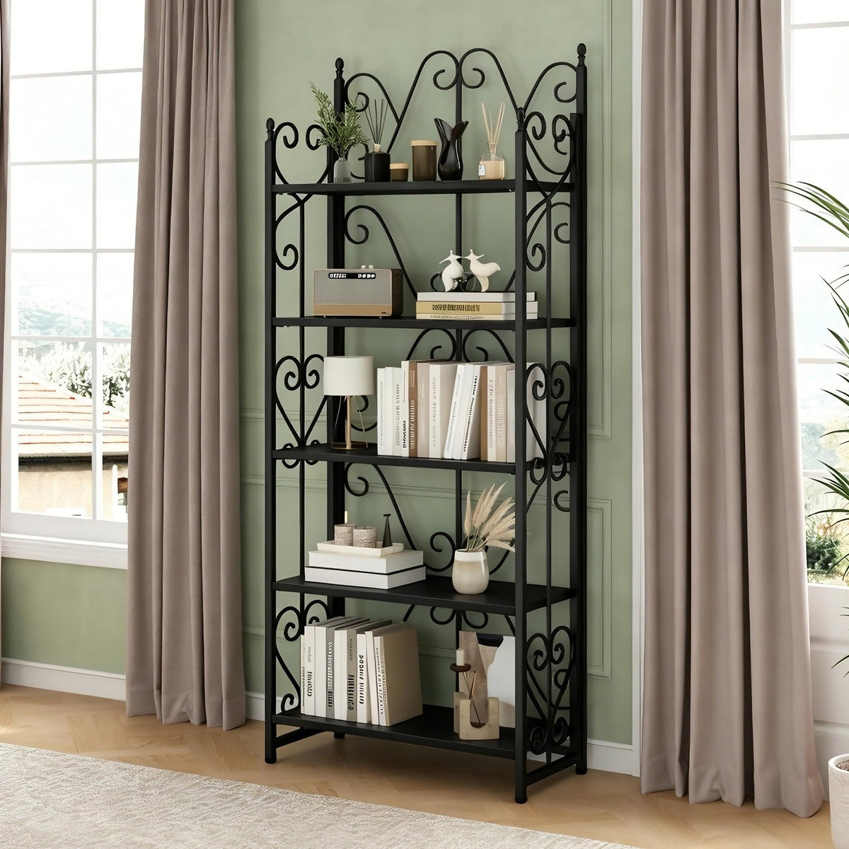 5 Tier Folding Bookshelf E683161