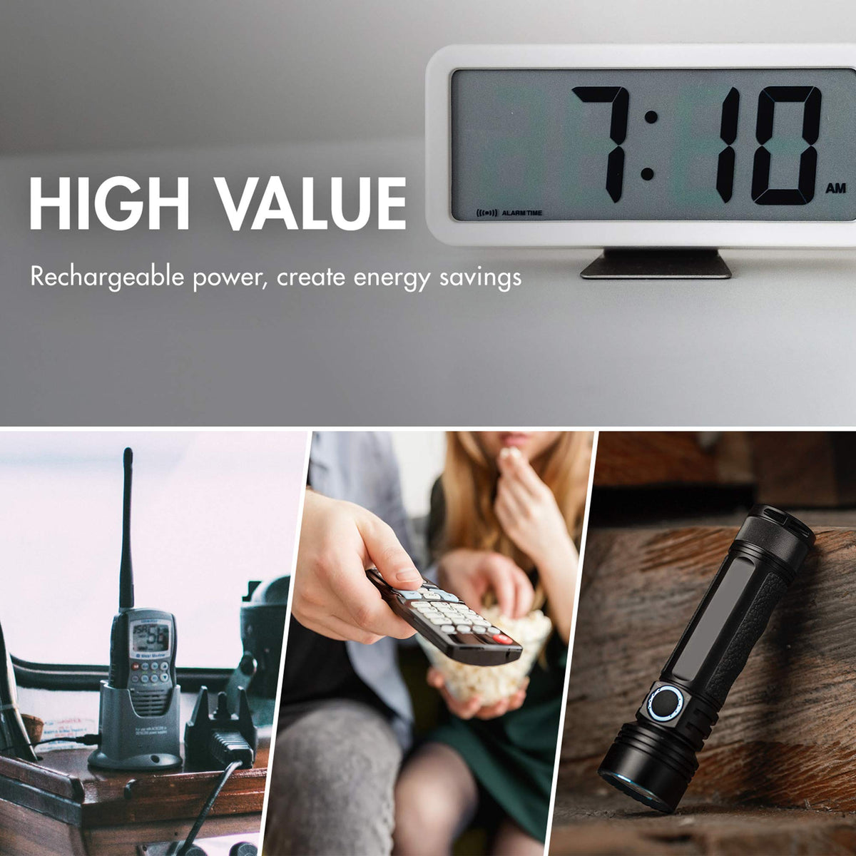 NiMH Rechargeable Battery 4 C 5000 mAh 4 D 10000 mAh J8126