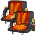 23" Heated Stadium Seats with Back Support, 2.5" Thick Cushion, 2PC E599