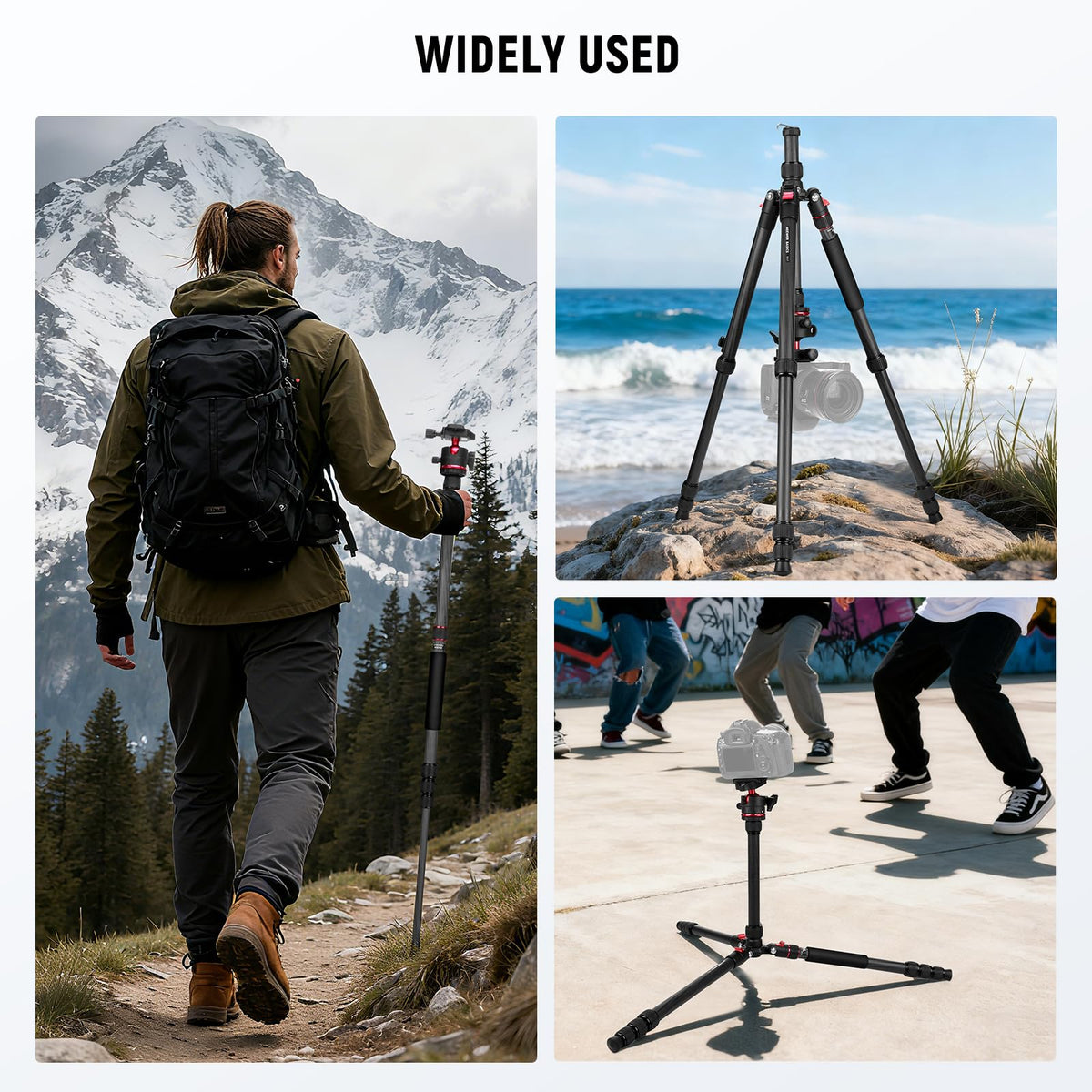 Carbon Fiber Travel Tripod Monopod B31846