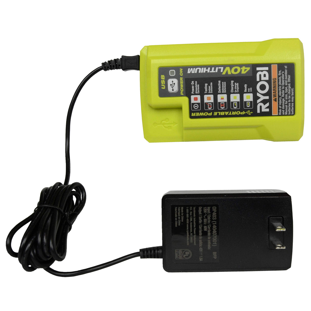 40 Volt Battery Charger and 4.0 Ah Lithium-ion Battery I44466