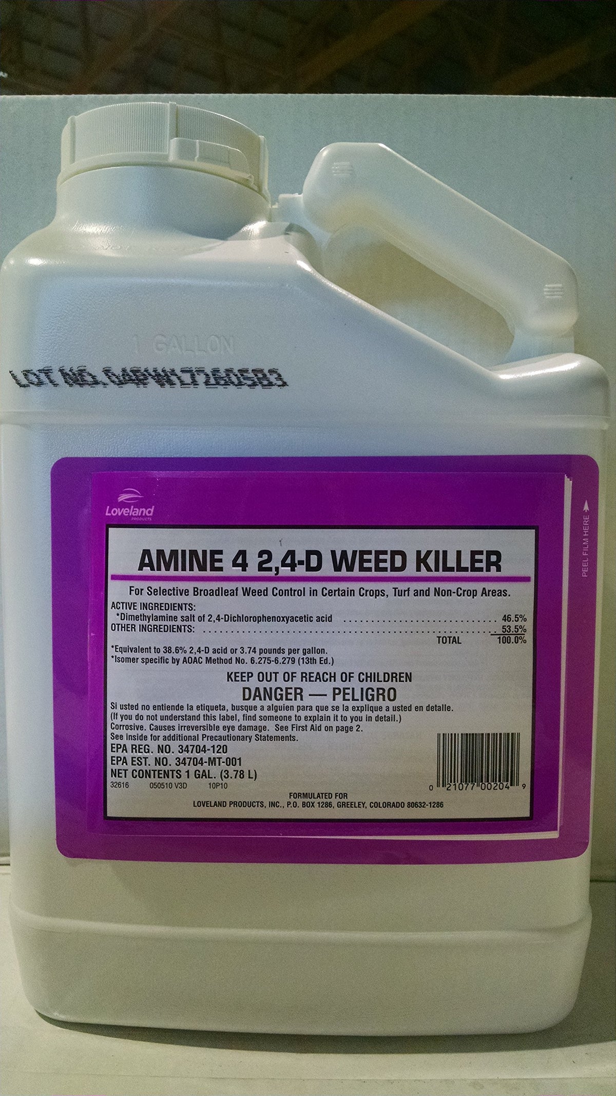 4 2,4-D Weed Killer 1 gal L680