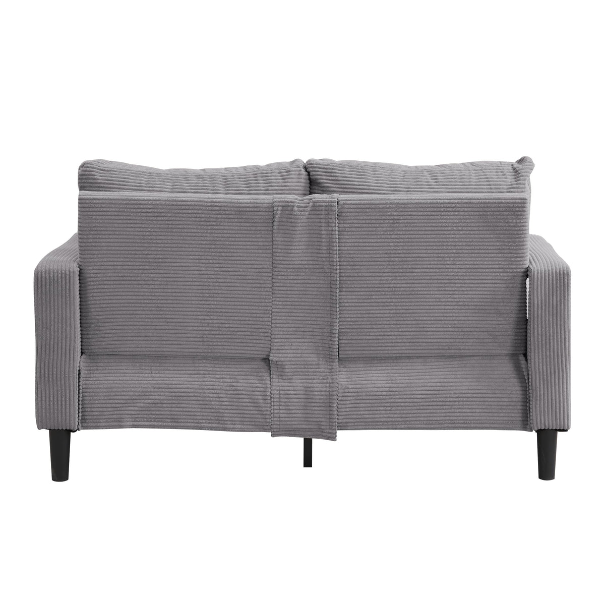 Light Gray 2-seat Upholstered Sofa with 2 Pillows V976
