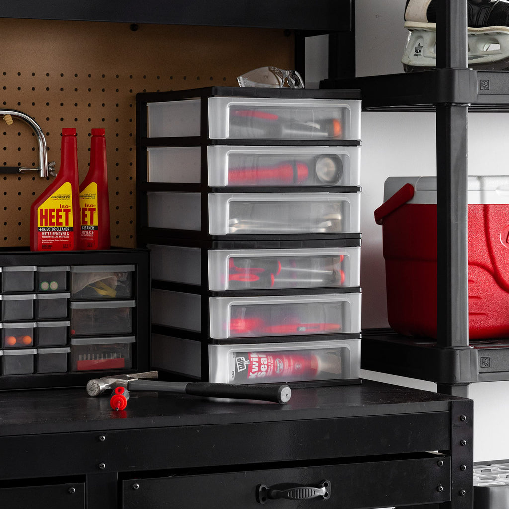 Black 3-Drawer Plastic Desktop Organizer S847097