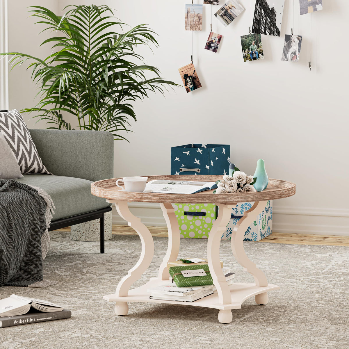 Round Wood Coffee Table A822