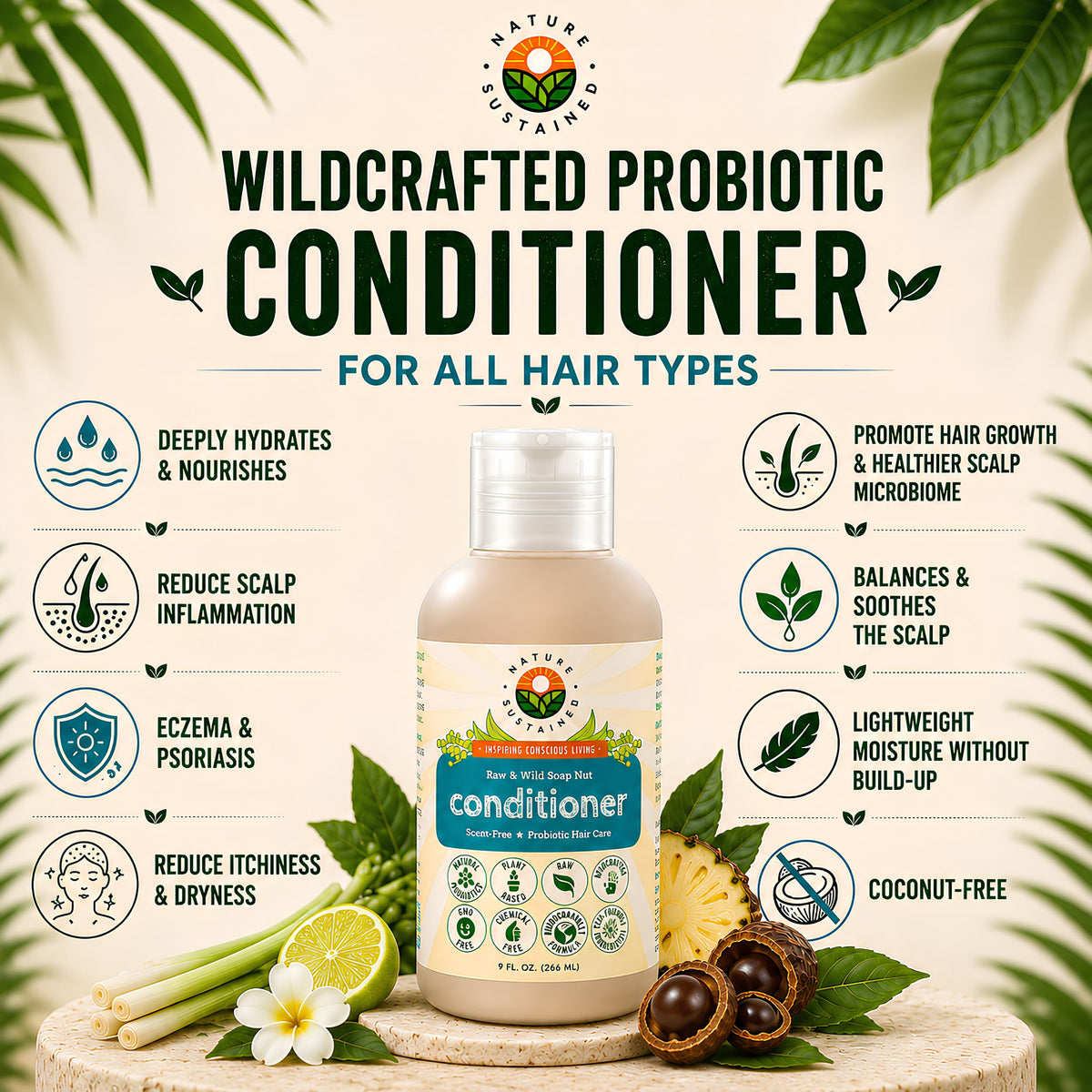 Organic Fragrance Free Conditioner 9 Oz O418619